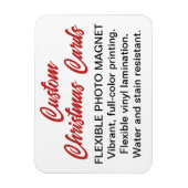 Aangepaste Gepersonaliseerde Foto Magneet Kerst Ka (Verticaal)