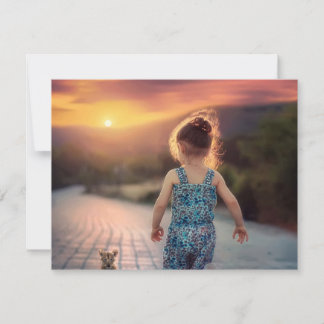 Aangepaste gepersonaliseerde foto notitiekaartje