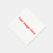 Aangepaste gepersonaliseerde foto selfie 4kat papi servet (Hoek)