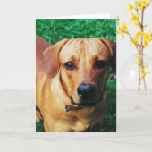 Aangepaste gepersonaliseerde fotobegroeting kaart (Gele Bloem)