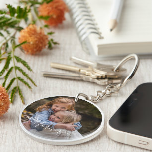 Aangepaste gepersonaliseerde fotosjabloon Zusters  Sleutelhanger