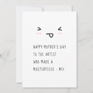 Aangepaste gepersonaliseerde Funny Happy Mothers D Kaart