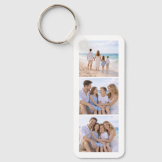 Aangepaste gepersonaliseerde gezinsfoto sleutelhanger