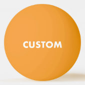 Aangepaste Gepersonaliseerde GLOW DONKERGELE Tafel Pingpongballen (Voorkant)
