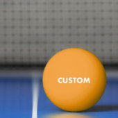 Aangepaste Gepersonaliseerde GLOW DONKERGELE Tafel Pingpongballen (Net)