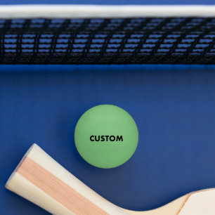 Aangepaste Gepersonaliseerde GLOW DONKERGROENE Taf Pingpongballen