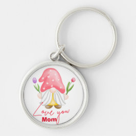 Aangepaste gepersonaliseerde gnoomValentijnsdag Sleutelhanger