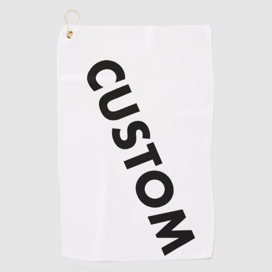 Aangepaste Gepersonaliseerde Golf Handdoek met Gro (Voorkant)
