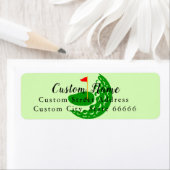 Aangepaste gepersonaliseerde Golf thema retour adr Etiket (Insitu)