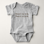 Aangepaste Gepersonaliseerde Grappige Unisex Poopi Romper (Voorkant)