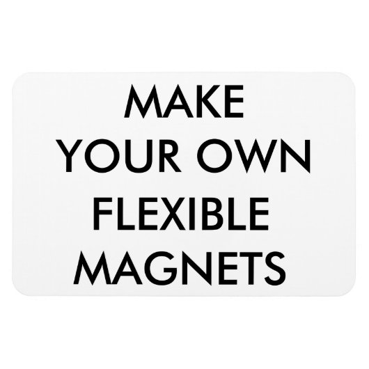 Aangepaste gepersonaliseerde grote flexibele koelk magneet (Horizontaal)