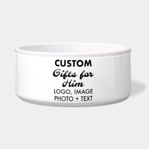 Aangepaste gepersonaliseerde Grote Hondenkom 7" Voerbakje