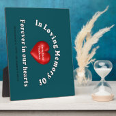 Aangepaste gepersonaliseerde herdenking fotoplaat (Zijkant)