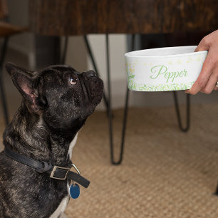 Aangepaste gepersonaliseerde hond Kat Pet Bowl Sch Voerbakje