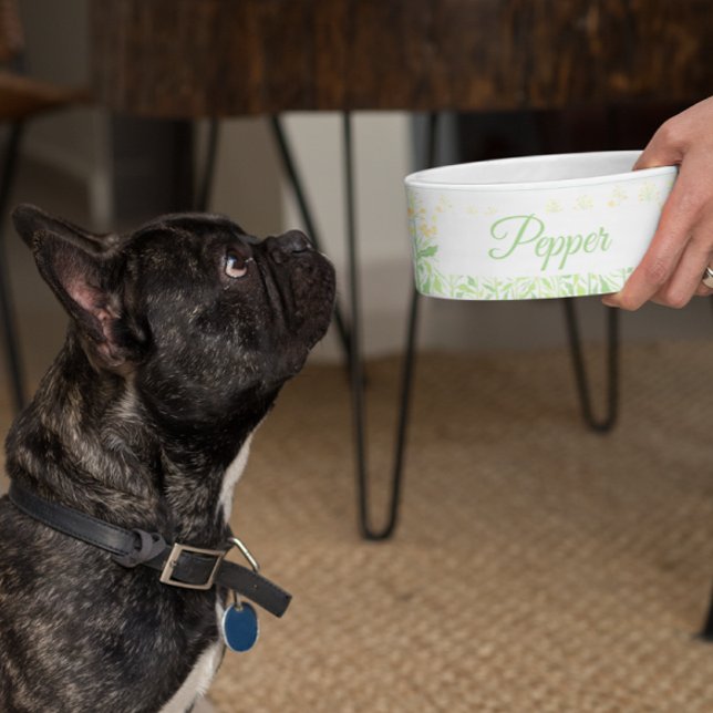 Aangepaste gepersonaliseerde hond Kat Pet Bowl Sch Voerbakje (Creator heeft geüpload)