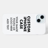 Aangepaste gepersonaliseerde iPHONE 15 PLUS NAUWEL Case-Mate iPhone Case (Achterkant (horizontaal))