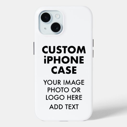 Aangepaste gepersonaliseerde iPHONE 15 STEVIGE HOE Case-Mate iPhone Case (Achterkant)