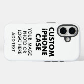 Aangepaste gepersonaliseerde iPHONE 16 STOER HOESJ Case-Mate iPhone Case (Achterkant (horizontaal))