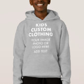 Aangepaste gepersonaliseerde JONGEN PULLOVER HOODI (Voorkant)