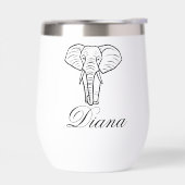 Aangepaste gepersonaliseerde Jouw naam olifant (Links)