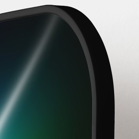 Aangepaste gepersonaliseerde kleur burst zwart pickleball paddle (Links Detail)