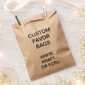 Aangepaste gepersonaliseerde Kraft Favor Tassen Bl Bedankzakje (Geknipt)