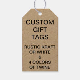 Aangepaste gepersonaliseerde Kraft Gift Labels Leg Cadeaulabel