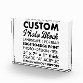 Aangepaste gepersonaliseerde Landschapsfotoblok 7 Fotoblokken (Rechts)