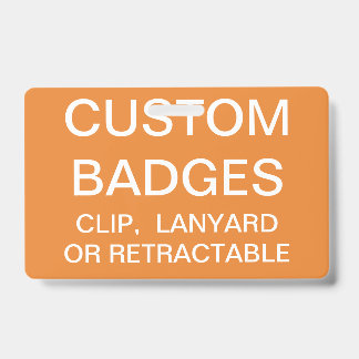 Aangepaste gepersonaliseerde LANYARD BADGE-sjabloo Badge