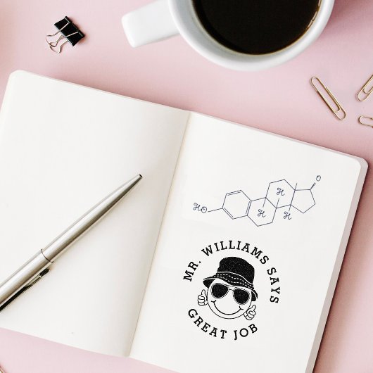 Aangepaste gepersonaliseerde leraar cadeau zelfinktende stempel