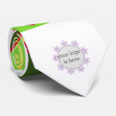 Aangepaste gepersonaliseerde LOGO bewerkbaar Stropdas (Opgerold)