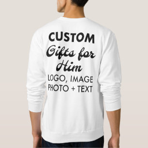 Aangepaste gepersonaliseerde Mannen Sweatshirt - B