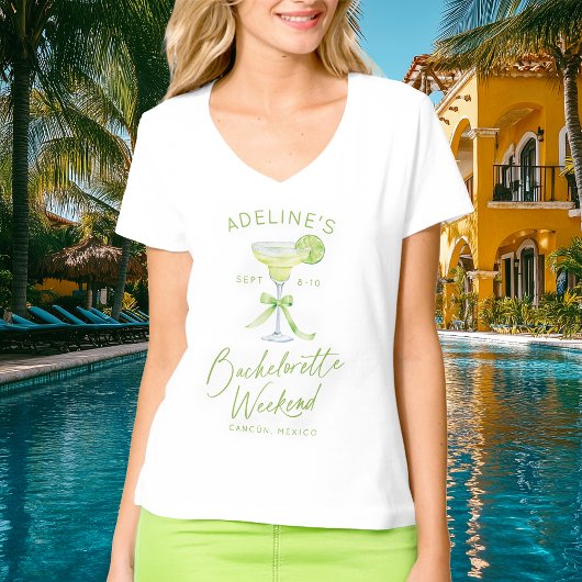 Aangepaste gepersonaliseerde Margarita Bachelorett T-shirt
