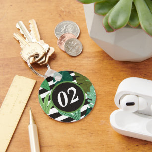 Aangepaste gepersonaliseerde Moderne Minimale Sleu Sleutelhanger