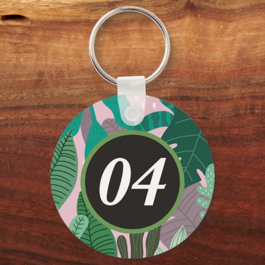 Aangepaste gepersonaliseerde Moderne Minimale Sleu Sleutelhanger (Voorkant)