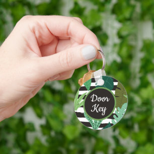 Aangepaste gepersonaliseerde Moderne Minimale Sleu Sleutelhanger