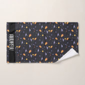 Aangepaste gepersonaliseerde monogram ruimte bad handdoek (Handdoek)