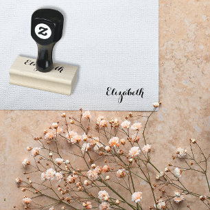Aangepaste gepersonaliseerde naam elegante stijlvo rubberstempel