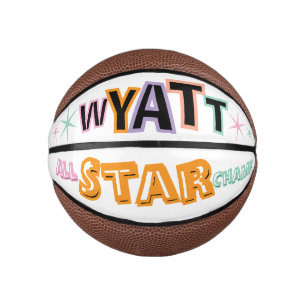 Aangepaste Gepersonaliseerde Naam En Tekst Basketbal