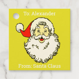 Aangepaste Gepersonaliseerde Naam Geel Sinterklaas Bedankjes Labels