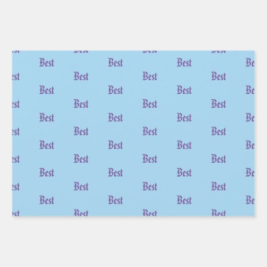 Aangepaste gepersonaliseerde naam inpakpapier set (Voorkant 3)