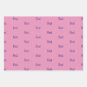 Aangepaste gepersonaliseerde naam inpakpapier set vel (Voorkant 2)