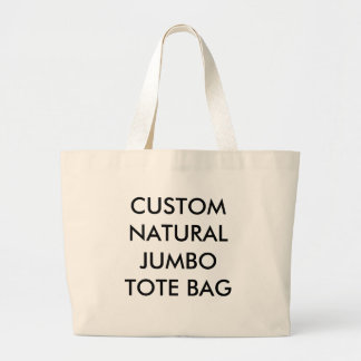 Aangepaste gepersonaliseerde natuurlijke jumbo tas