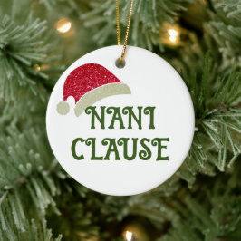 Aangepaste gepersonaliseerde oma Sinterklaas Kerst Keramisch Ornament