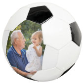 Aangepaste gepersonaliseerde opa foto voetbal (Drie kwart)