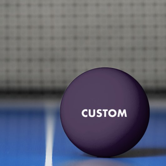 Aangepaste gepersonaliseerde PAARSE tafeltennis Pingpongballen (Net)