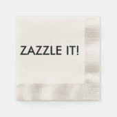 Aangepaste Gepersonaliseerde Papieren servetten Bl (Voorkant)