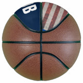 AANGEPASTE GEPERSONALISEERDE PATRIOTTISCHE basketb Basketbal (Rechts)