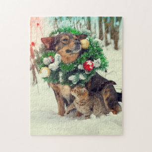 Aangepaste gepersonaliseerde Pet Puzzel Sjabloon