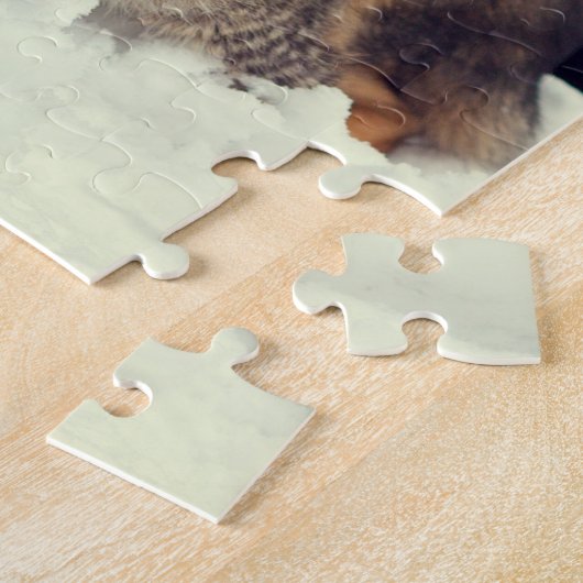 Aangepaste gepersonaliseerde Pet Puzzel Sjabloon Legpuzzel (Zijkant)